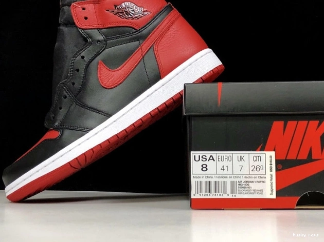 Rep Husky Banned 555088-001 High Air Jordan OG Retro 1 0825